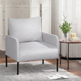 Load image into Gallery viewer, Artiss Armchair Lounge Chair Accent Chair Single Sofa Grey Linen Fabric