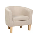 Load image into Gallery viewer, Armchair Lounge Accent Chair Upholstered Couch Sofa Bedroom Seater Beige