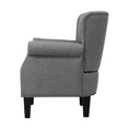 Load image into Gallery viewer, Artiss Armchair Accent Chair Retro Armchairs Lounge Accent Chair Single Sofa Linen Fabric Seat Grey