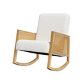 Load image into Gallery viewer, Artiss Rocking Chair Armchair Boucle Accent Chairs Sherpa Upholstered White