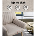 Load image into Gallery viewer, Armchair Lounge Accent Chair Upholstered Couch Seat Sofa Bedroom Seater Beige