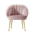 Load image into Gallery viewer, Velvet Armchair Lounge Retro Accent Chair Upholstered Couch Sofa Bedroom Seater Pink