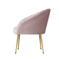 Load image into Gallery viewer, Velvet Armchair Lounge Retro Accent Chair Upholstered Couch Sofa Bedroom Seater Pink