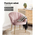 Load image into Gallery viewer, Velvet Armchair Lounge Retro Accent Chair Upholstered Couch Sofa Bedroom Seater Pink
