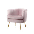 Load image into Gallery viewer, Artiss Armchair Lounge Chair Accent Armchairs Sofa Chairs Velvet Pink Couch