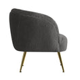 Load image into Gallery viewer, Armchair Upholstered Lounge Chair Accent Chair Sherpa Boucle Sofa Charcoal Couch Bedroom