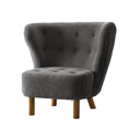 Load image into Gallery viewer, Armchair Lounge Accent Chair Upholstered Couch Sofa Bedroom Seater Charcoal