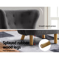 Load image into Gallery viewer, Armchair Lounge Accent Chair Upholstered Couch Sofa Bedroom Seater Charcoal