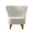 Load image into Gallery viewer, Armchair Lounge Accent Chair Upholstered Couch Sofa Bedroom Seater White