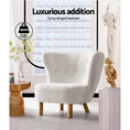 Load image into Gallery viewer, Armchair Lounge Accent Chair Upholstered Couch Sofa Bedroom Seater White