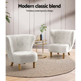 Load image into Gallery viewer, Armchair Lounge Accent Chair Upholstered Couch Sofa Bedroom Seater White