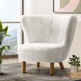 Load image into Gallery viewer, Armchair Lounge Accent Chair Upholstered Couch Sofa Bedroom Seater White