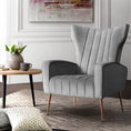 Load image into Gallery viewer, Armchair Lounge Accent Chair Upholstered Couch Sofa Bedroom Seater Grey Seat