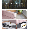 Load image into Gallery viewer, Artiss Armchair Lounge Chair Accent Armchairs Chairs Velvet Sofa Pink Seat