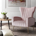 Load image into Gallery viewer, Artiss Armchair Lounge Chair Accent Armchairs Chairs Velvet Sofa Pink Seat