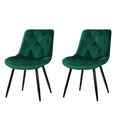 Load image into Gallery viewer, Artiss Dining Chairs Velvet Green Set of 2 Starlyn