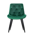 Load image into Gallery viewer, Artiss Dining Chairs Velvet Green Set of 2 Starlyn