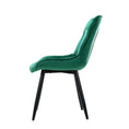 Load image into Gallery viewer, Artiss Dining Chairs Velvet Green Set of 2 Starlyn