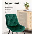 Load image into Gallery viewer, Artiss Dining Chairs Velvet Green Set of 2 Starlyn