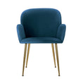 Load image into Gallery viewer, Artiss Set of 2 Kynsee Dining Chairs Armchair Cafe Chair Upholstered Velvet Blue