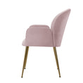Load image into Gallery viewer, Artiss Set of 2 Kynsee Dining Chairs Armchair Cafe Chair Upholstered Velvet Pink