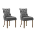 Load image into Gallery viewer, Artiss Set of 2 Dining Chair CAYES French Provincial Chairs Wooden Fabric Retro Cafe