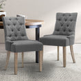 Load image into Gallery viewer, Artiss Set of 2 Dining Chair CAYES French Provincial Chairs Wooden Fabric Retro Cafe