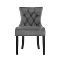 Load image into Gallery viewer, Artiss Set of 2 Dining Chairs French Provincial Retro Chair Wooden Velvet Fabric Grey