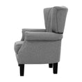 Load image into Gallery viewer, Artiss Upholstered Fabric Armchair Accent Tub Chairs Modern seat Sofa Lounge Grey