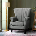 Load image into Gallery viewer, Artiss Upholstered Fabric Armchair Accent Tub Chairs Modern seat Sofa Lounge Grey