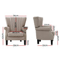 Load image into Gallery viewer, Armchair Lounge Chair Accent Chairs Armchairs Fabric Single Sofa Beige