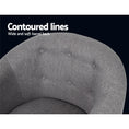 Load image into Gallery viewer, Armchair Tub Chair Single Accent Armchairs Sofa Lounge Fabric Grey