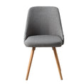 Load image into Gallery viewer, Artiss Set of 2 Replica Dining Chairs Beech Wooden Timber Chair Kitchen Fabric Grey