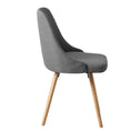 Load image into Gallery viewer, Artiss Set of 2 Replica Dining Chairs Beech Wooden Timber Chair Kitchen Fabric Grey