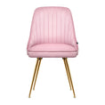 Load image into Gallery viewer, Artiss Set of 2 Dining Chairs Retro Chair Cafe Kitchen Modern Iron Legs Velvet Pink