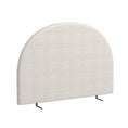 Load image into Gallery viewer, Milano Decor Ariana Curved Boucle Bedhead Headboard Upholstered Cushioned White - King - White