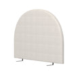 Load image into Gallery viewer, Milano Decor Ariana Curved Boucle Bedhead Headboard Upholstered Cushioned White - King - White