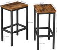 Load image into Gallery viewer, Bar Set Stools of 2 Bar Chairs, Rustic Brown