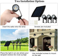 Load image into Gallery viewer, 3 x LED Spotlights Powered Solar Garden Lights Outdoor Waterproof (Warm White)