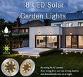 Load image into Gallery viewer, 8 Pack LED Solar Pathway Lights Outdoor Solar Ground Lights (Warm White)