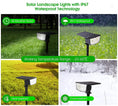 Load image into Gallery viewer, 2 Pack 38 LEDs Solar Landscape Spotlights with 70° Adjustable Panel and IP65 Waterproof (White)