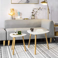 Load image into Gallery viewer, Set of 2 White Side Nesting Tables