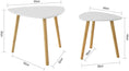 Load image into Gallery viewer, Set of 2 White Side Nesting Tables