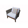 Load image into Gallery viewer, Armchair Indoor Outdoor Wicker Rattan Woven - Gray
