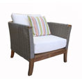 Load image into Gallery viewer, 2 piece set Indoor Outdoor Armchairs Ottoman Wicker Rattan Woven