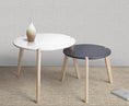 Load image into Gallery viewer, Bianco Nesting Round Coffee Table Side Table Set Of 2