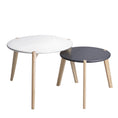 Load image into Gallery viewer, Bianco Nesting Round Coffee Table Side Table Set Of 2