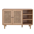 Load image into Gallery viewer, Delphi Rattan Buffet Sideboard Storage Cabinet Hallway Table 2 Doors 3 Shelves