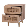 Load image into Gallery viewer, Natura Rattan Bedside Table With 2 Drawers