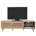 Load image into Gallery viewer, Natura Rattan TV Stand Entertainment Unit With 2 Doors & Shelves